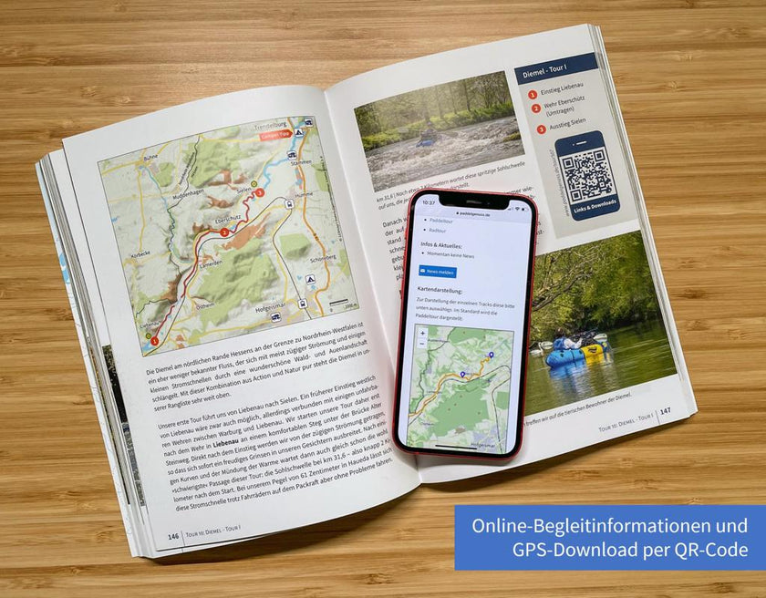 Tours de canoë - Tome 1 Allemagne à savourer, avec spécial packrafting & bikerafting et téléchargement GPS
