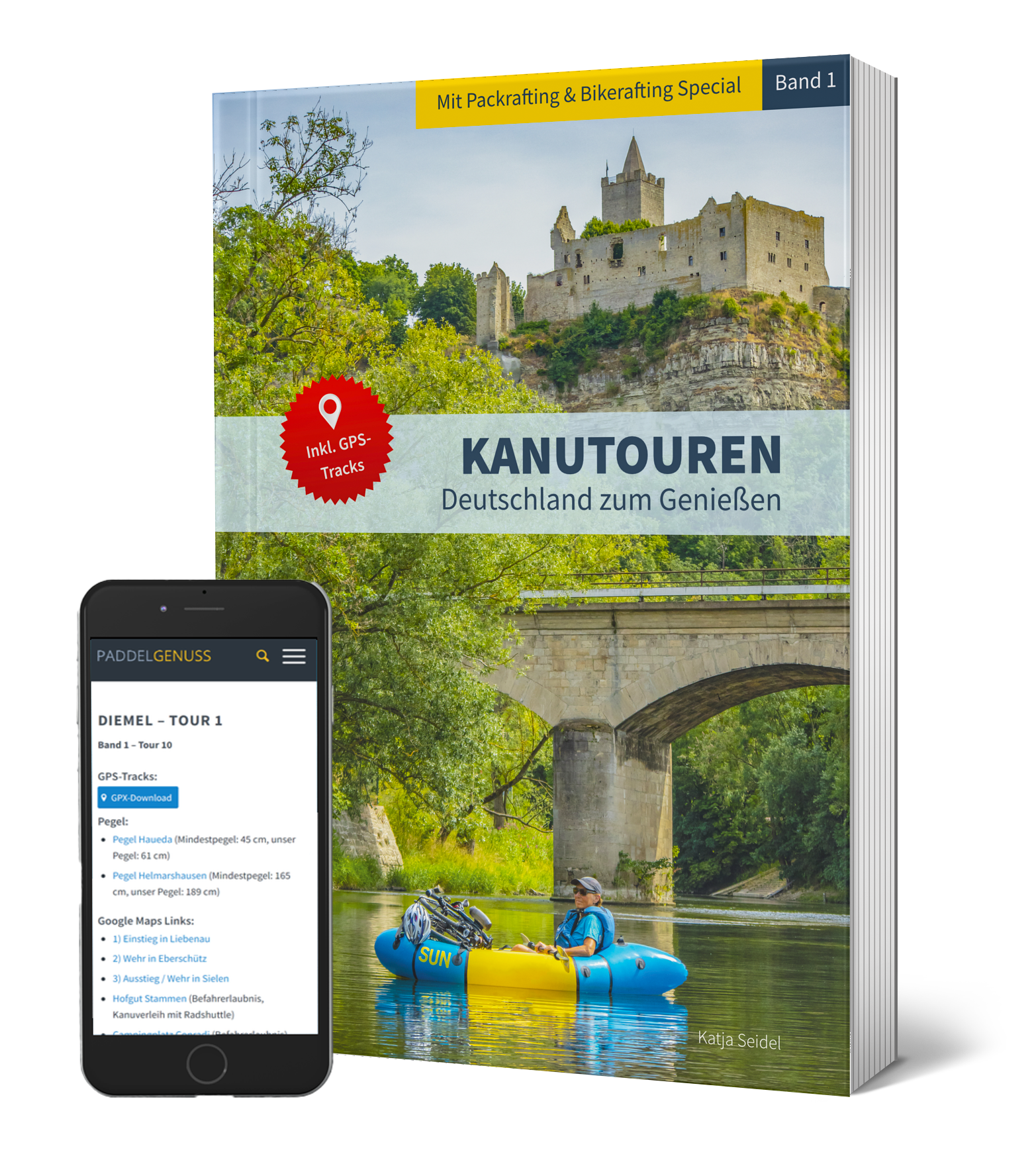 Tours de canoë - Tome 1 Allemagne à savourer, avec spécial packrafting & bikerafting et téléchargement GPS