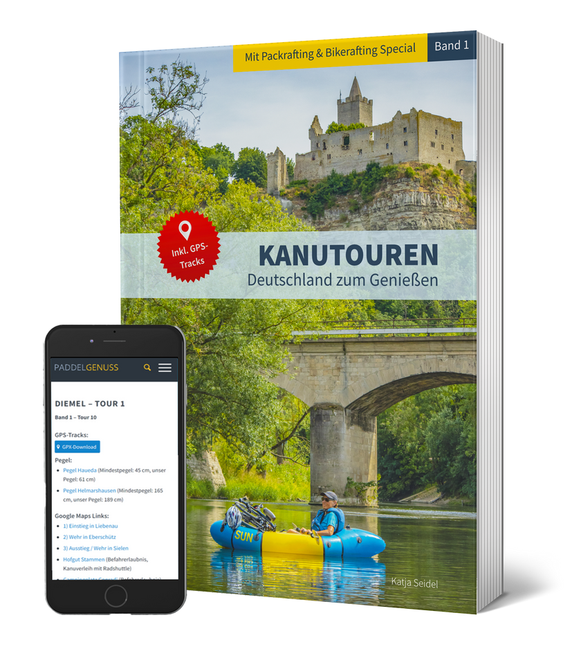 Tours de canoë - Tome 1 Allemagne à savourer, avec spécial packrafting & bikerafting et téléchargement GPS
