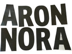 TPU Buchstaben NORA oder ARON etc. & Kleber