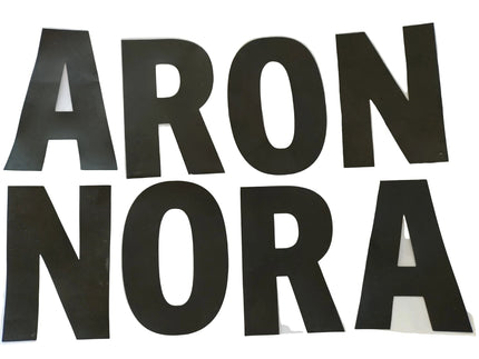 TPU Buchstaben NORA oder ARON etc. & Kleber